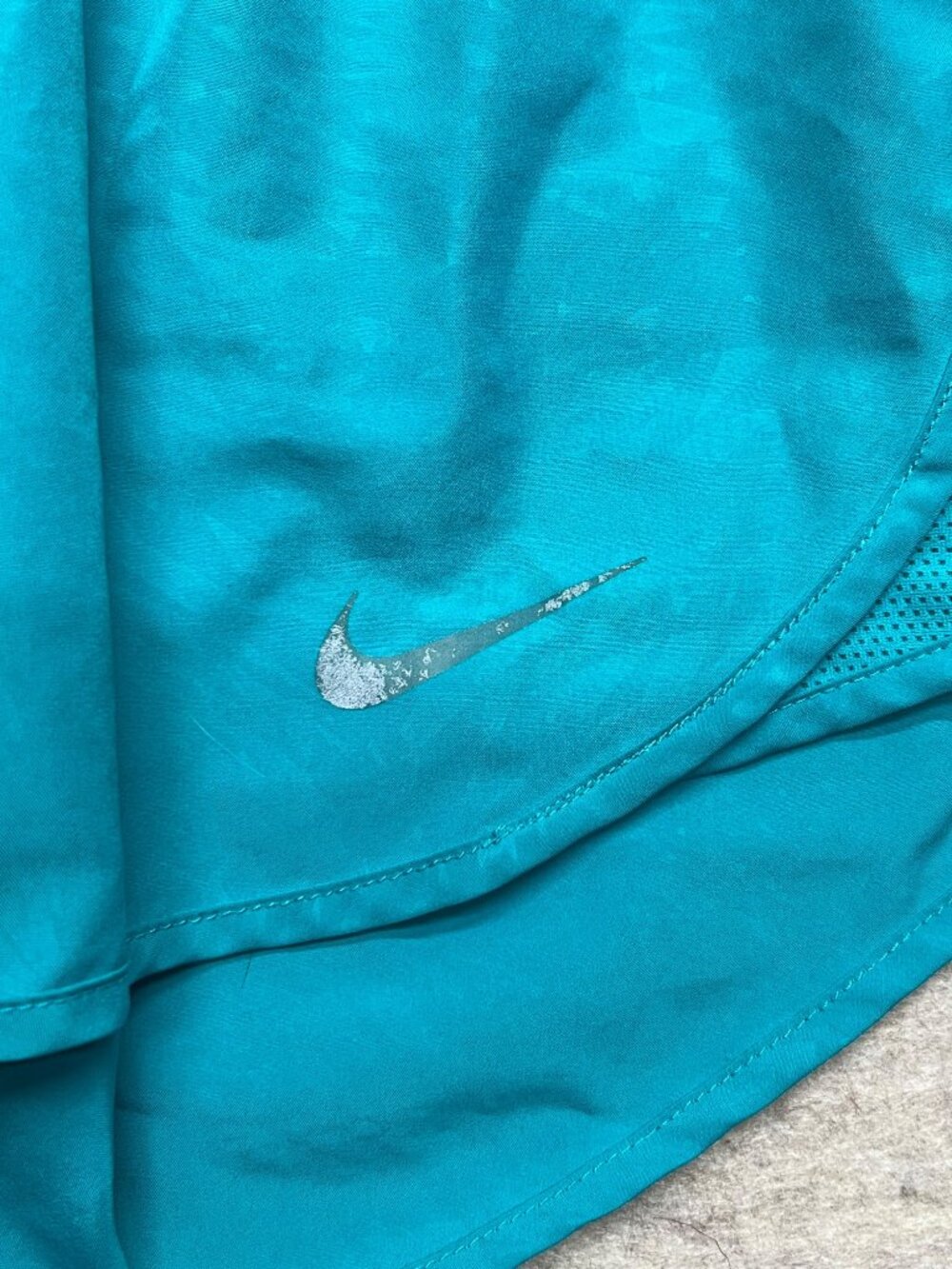 Nike Dri-Fit Teal Green Lined Nike Running Athletic Activewear Shorts Size XS - Picture 2 of 10